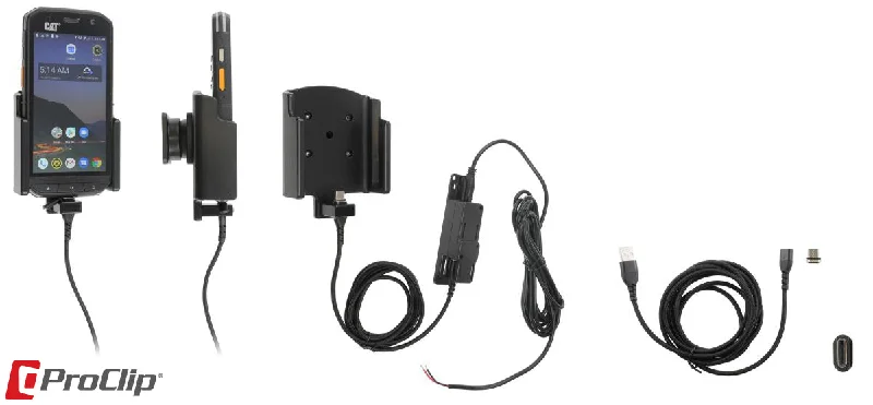 Charging Cradle with Hard-Wired Power Supply for CAT Phone S48c