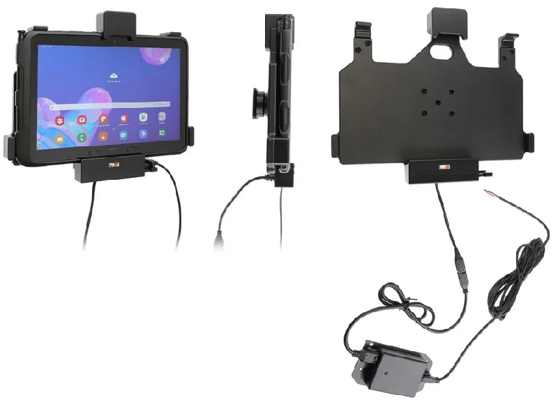 Vehicle Cradle - Spring Lock, USB Port and  Hard Wired Power Supply