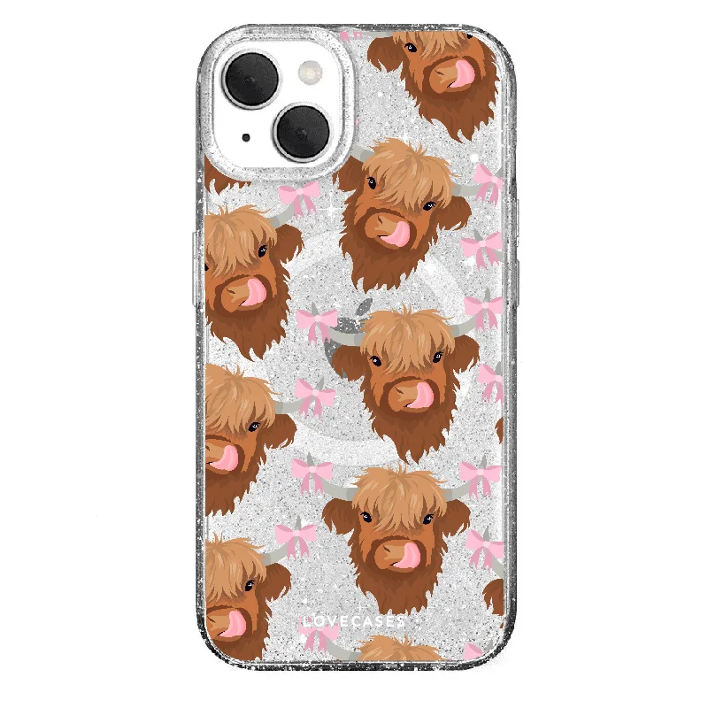 Bonnie the Highland Cow Glitter Tough Case