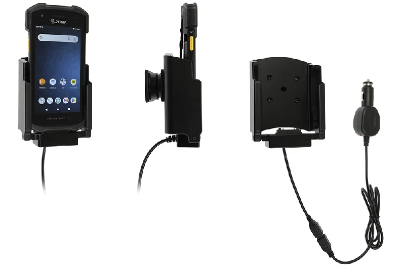 Charging Cradle with Cigarette Lighter Adapter for Zebra TC21/TC26 with Rugged Boot