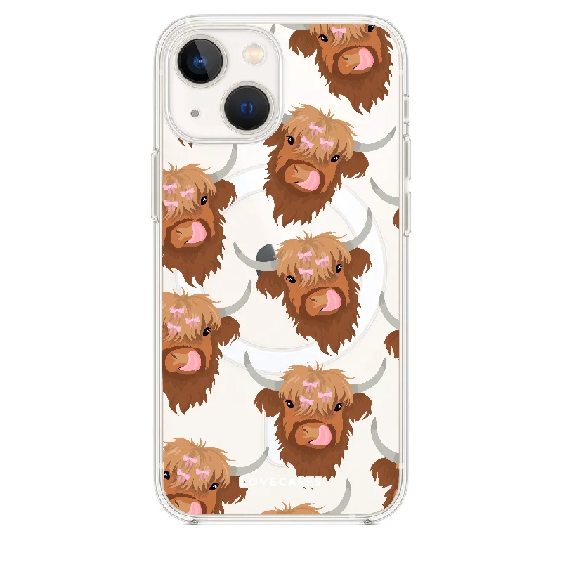 Connie the Highland Cow Clear Tough Case