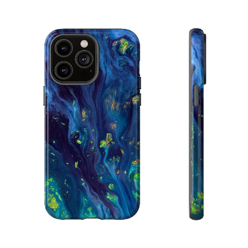 Green Opal Ink Art - Protective Phone Case