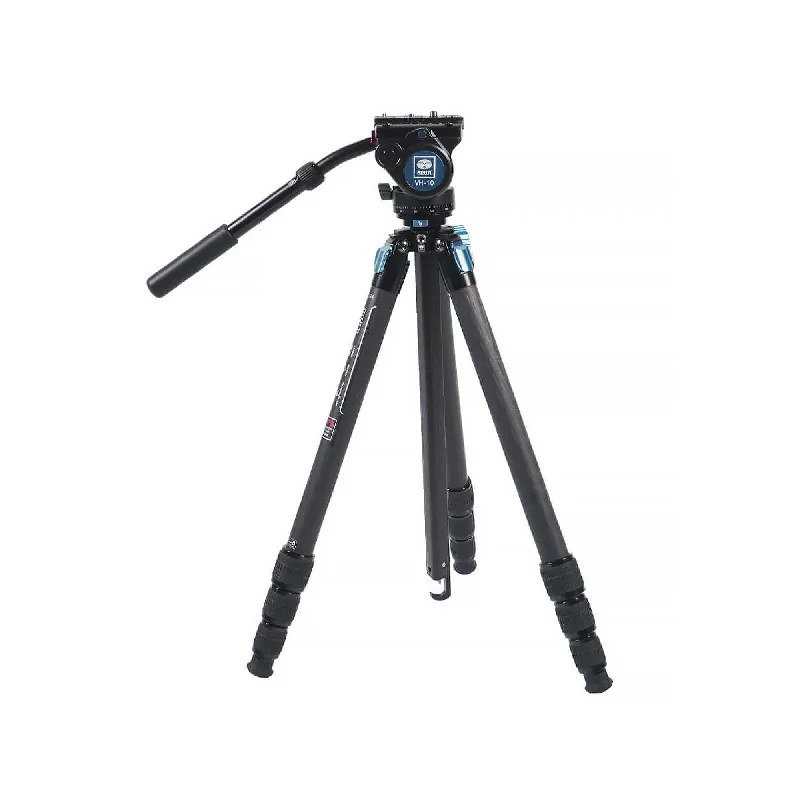 Sirui ST-224 Quick Release Carbon Fiber Tripod with VH-10 Video Head