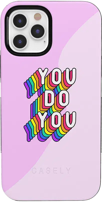 YOU DO YOU | Purple Print iPhone Case