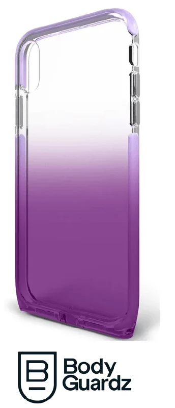 BodyGuardz Harmony iPhone X/Xs Clear/Purple Case