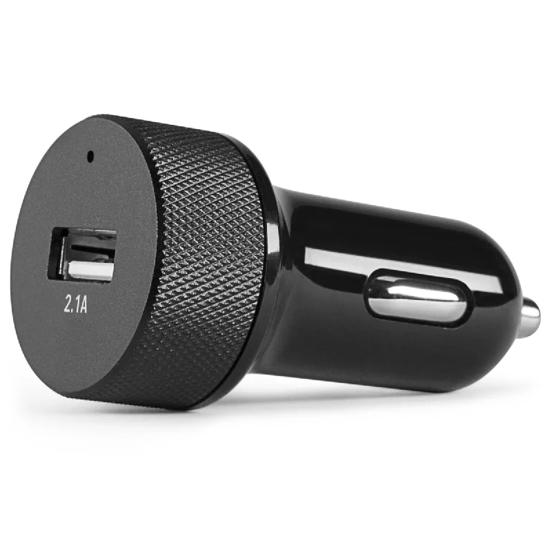 Car Charger - Single USB-A 2.1A 18W Black Car Adapters