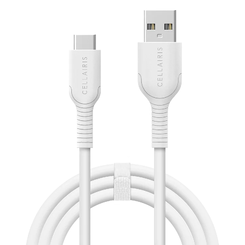 Charge Cable - 6FT USB-C to USB-A 18W White Cables