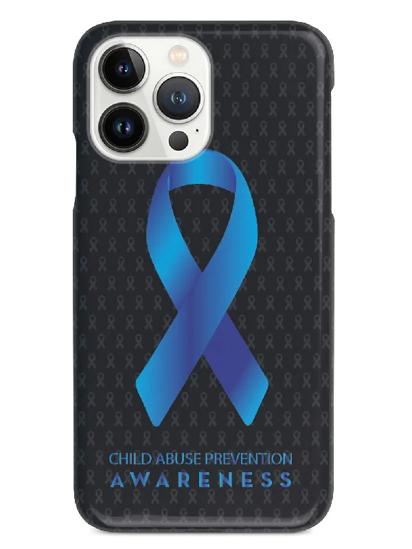 Child Abuse Prevention - Awareness Ribbon - Black Case