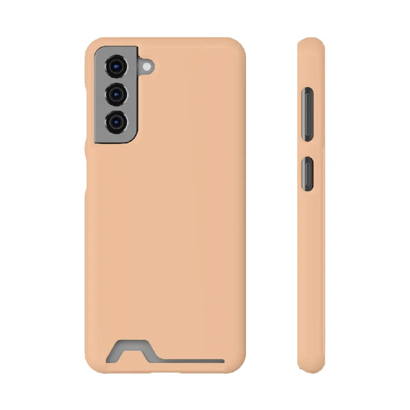 Deep Peach Samsung Case (Card)