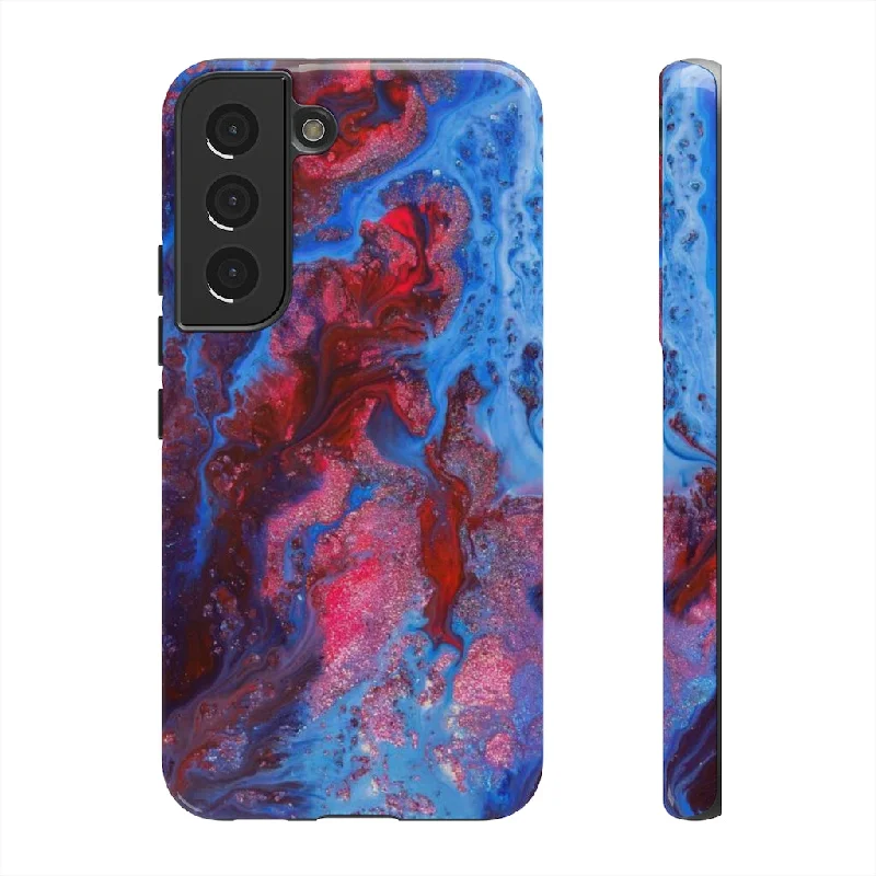 Deep Red Ink Art Android Case - Protective Phone Case