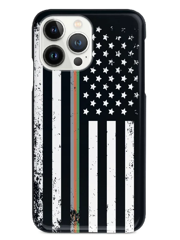 Downward American Flag - Thin Lines 2 Case