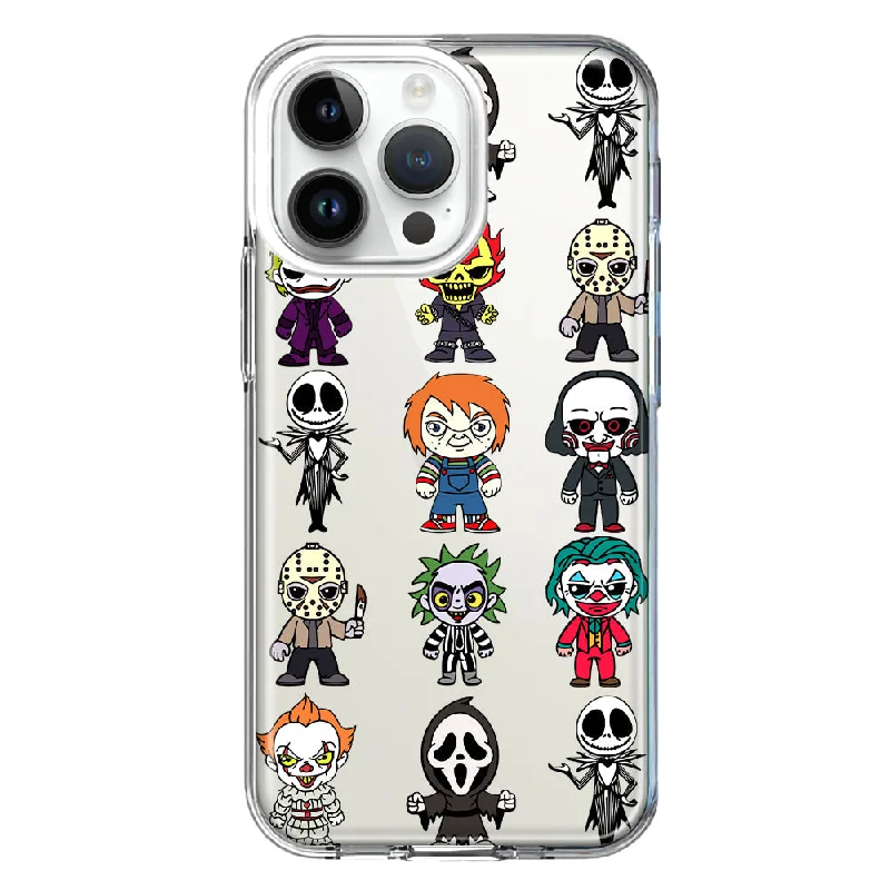 For Apple iPhone 15 Pro Cute Classic Halloween Spooky Cartoon Characters Design Hybrid Protective Phone Case Cover