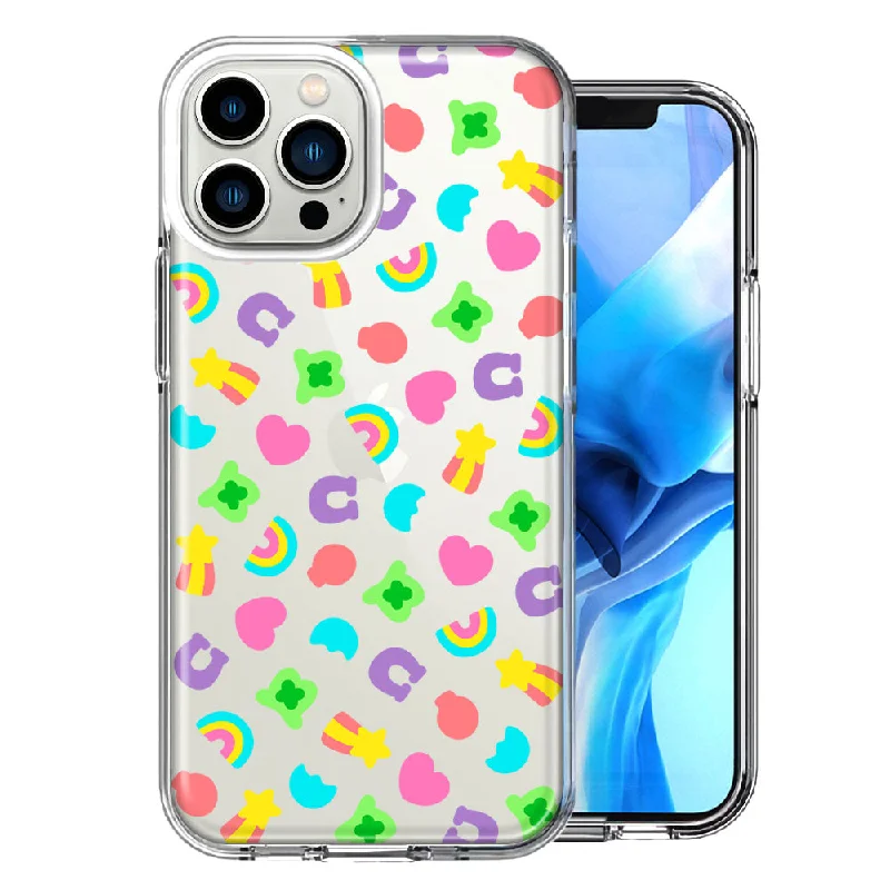 For Apple iPhone 15 Pro Max Cute Lucky Marshmallow Cereal Nostalgic Double Layer Phone Case Cover