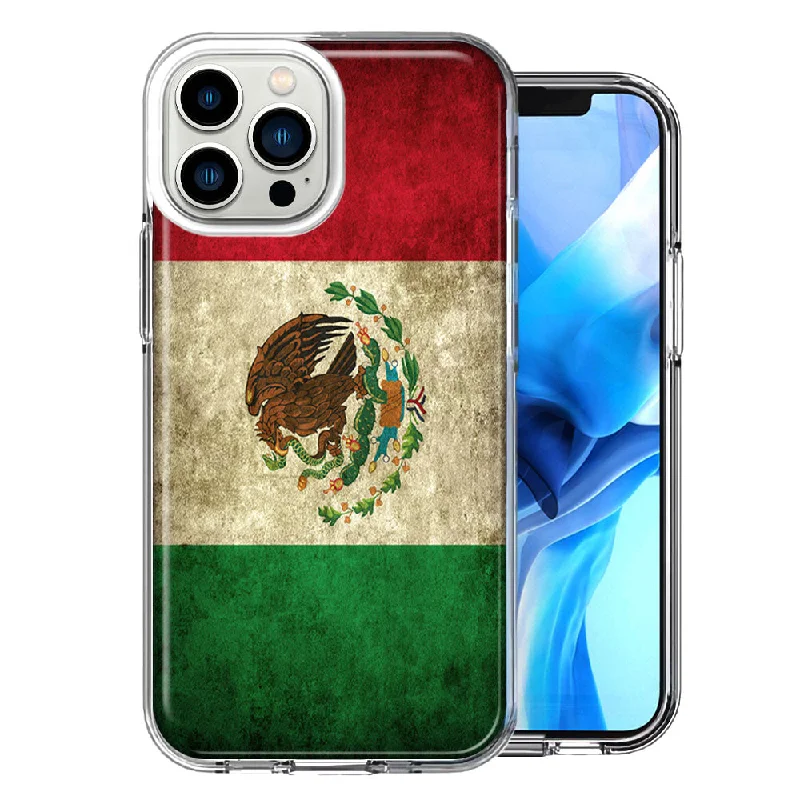 For Apple iPhone 15 Pro Max Flag of Mexico Double Layer Phone Case Cover