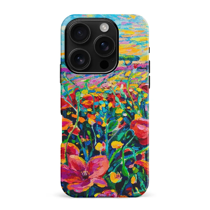 Gardenia Painted Flowers Phone Case