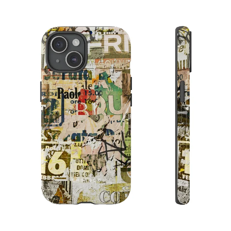 Grunge Vintage Poster - Protective Phone Case