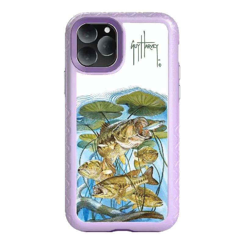 Guy Harvey Fortitude Series for Apple iPhone 11 Pro Max - Five Largemouth Under Lilypads