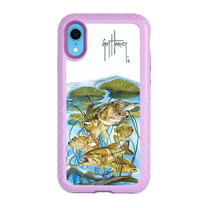 Guy Harvey Fortitude Series for Apple iPhone XR - Five Largemouth Under Lilypads