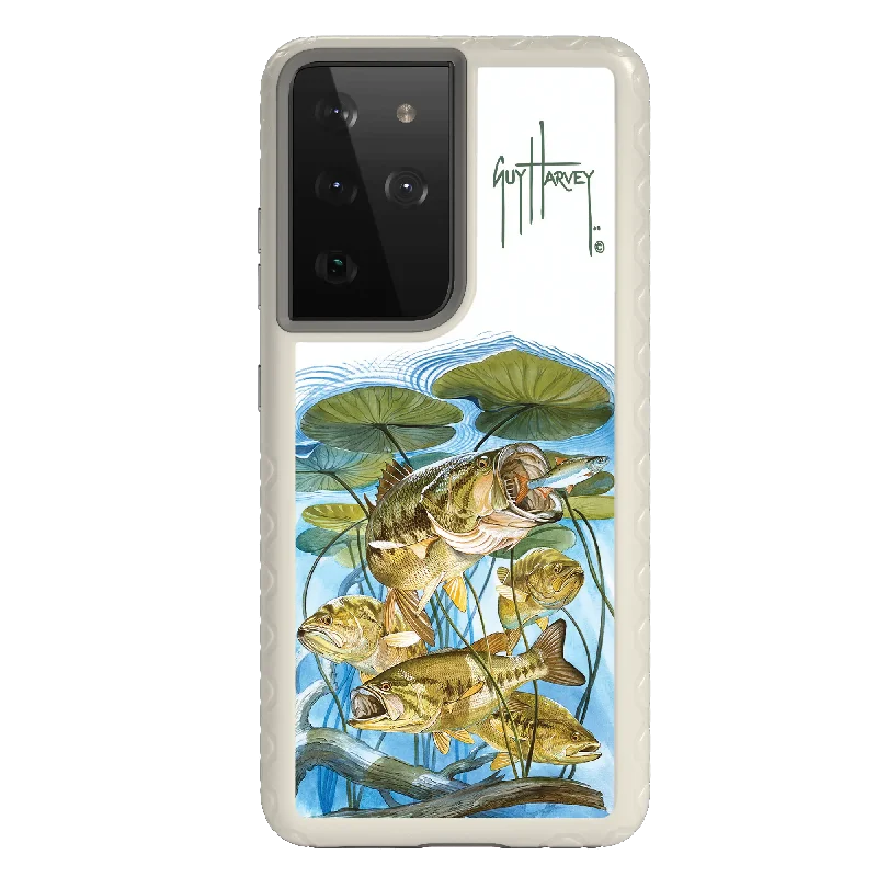 Guy Harvey Fortitude Series for Samsung Galaxy S21 Ultra - Five Largemouth Under Lilypads