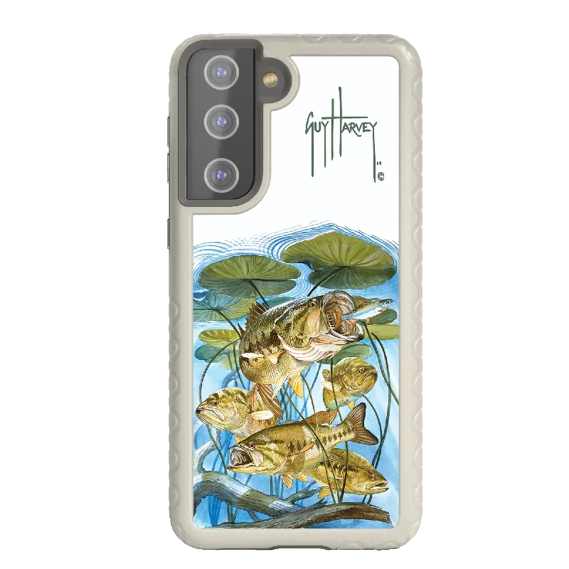 Guy Harvey Fortitude Series for Samsung Galaxy S21 - Five Largemouth Under Lilypads