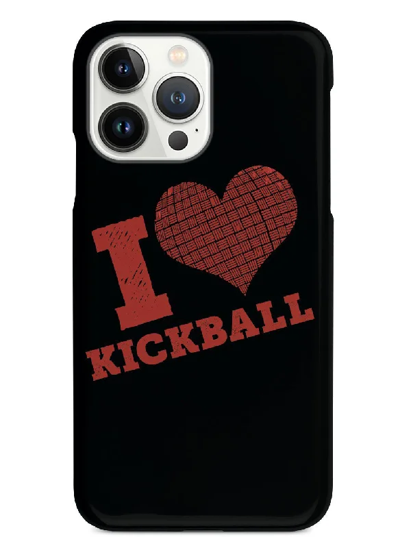 I Heart Kickball - Black Case