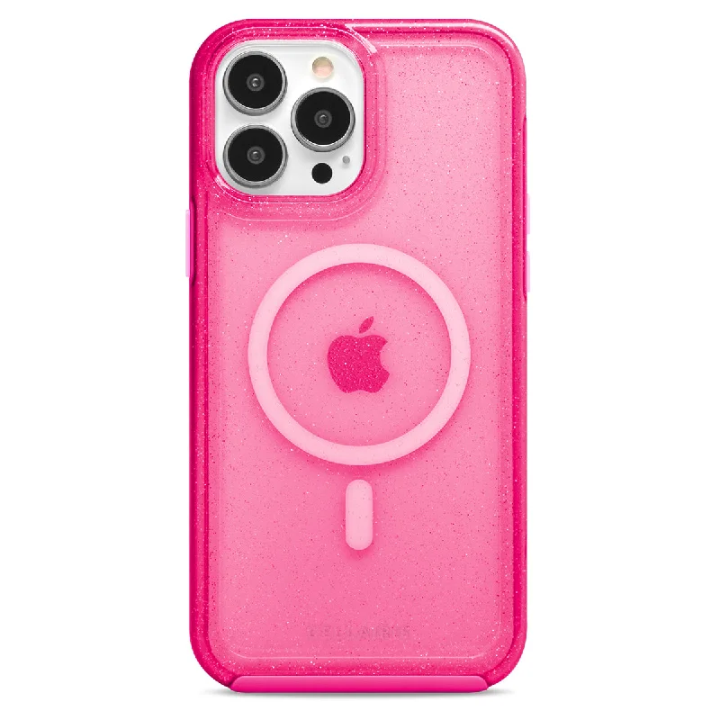 La Hornet - iPhone 14 Pro Max / iPhone 13 Pro Max Hot Pink Glitter w/ MagSafe Phone Case