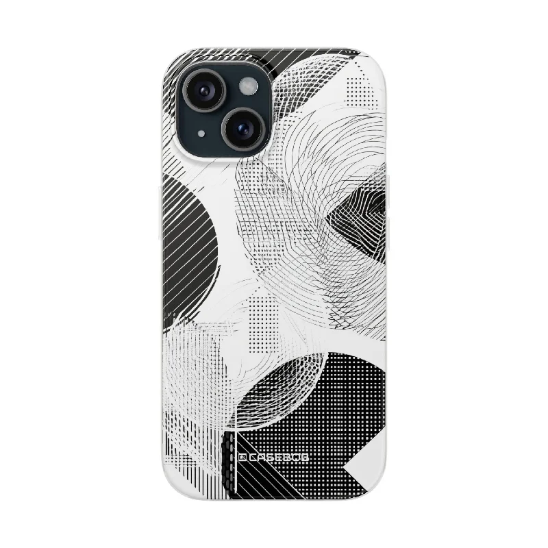 Monochrome Dynamics | Flexible Phone Case for iPhone