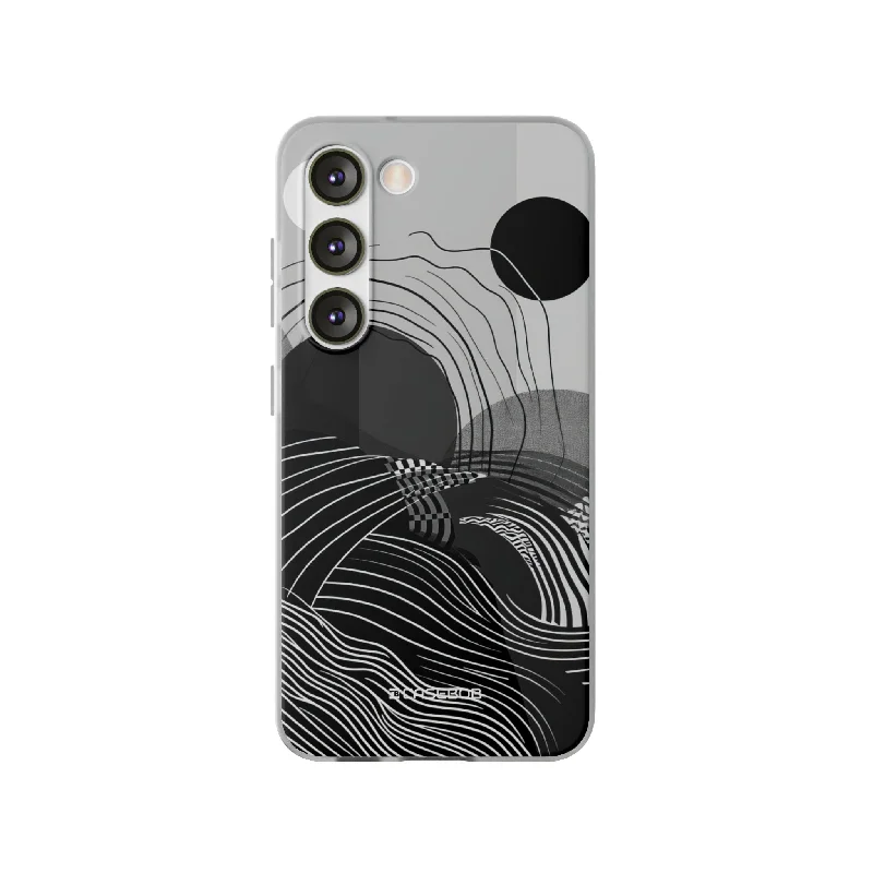 Monochrome Dynamics | Flexible Phone Case for Samsung Galaxy