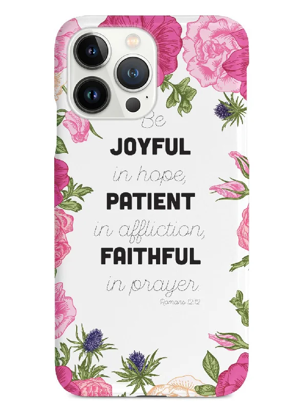 Romans 12:12 - Bible Verse - White Case