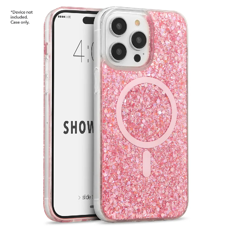 Showcase Glam - iPhone 14 Pro Max/ iPhone 13 Pro Max Baby Pink w/ MagSafe Phone Case