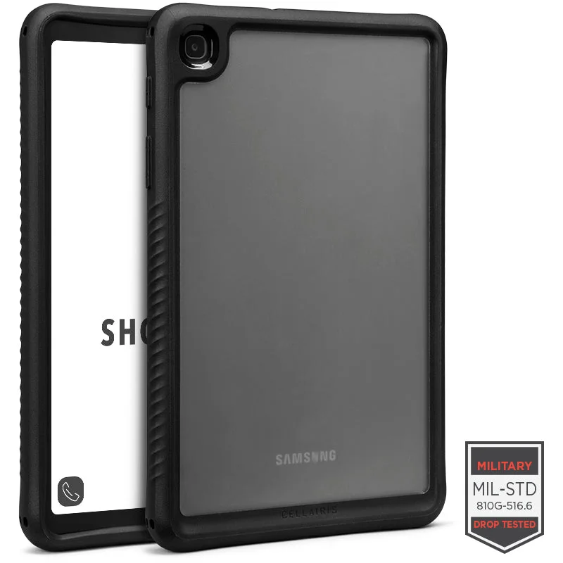 Showcase Grip - Galaxy Tab A 8.4" T307 Black/Clear Tablet Cases