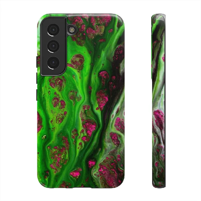 Toxic Green Ink Art Android Case - Protective Phone Case