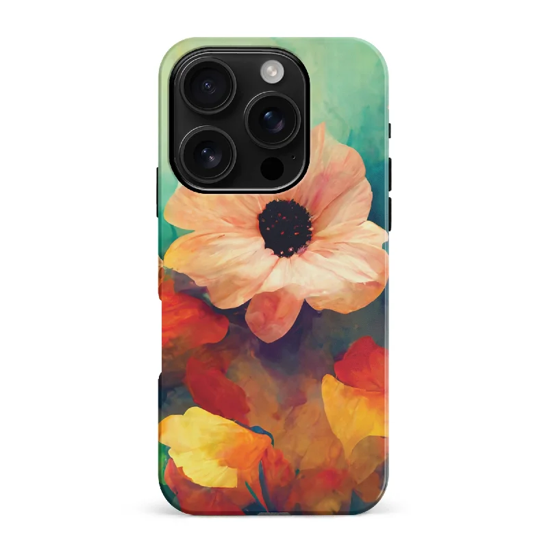 Vibrant Botanica Painted Flowers Phone Case