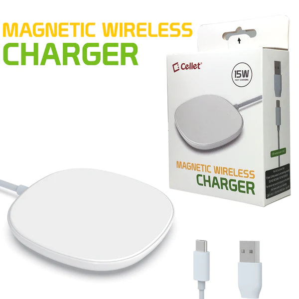 Wireless Charger #197 = 15Watt Fast Charging Magnetic Wireless Charger with Type-C