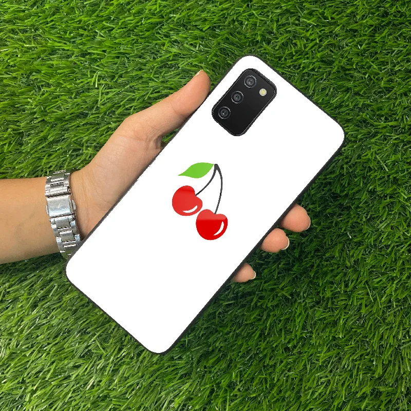 Cherry Glass Case Cover For Samsung