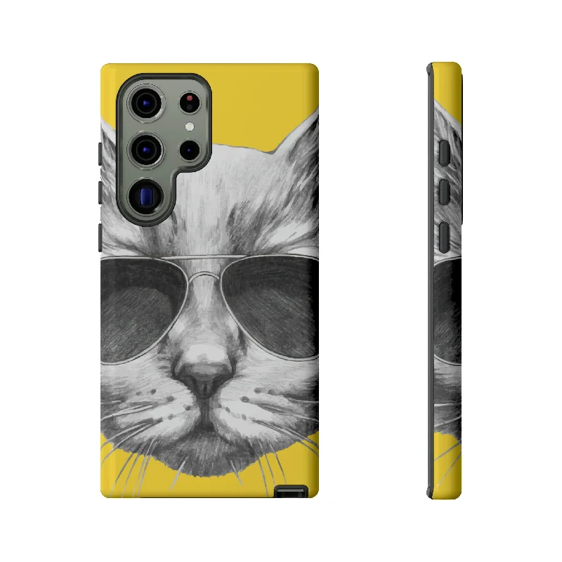 Cool Cat Portrait Android Case - Protective Phone Case