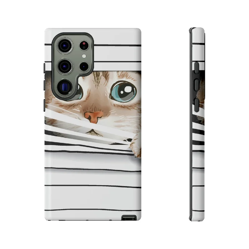 Cute Cat Window Android Case - Protective Phone Case