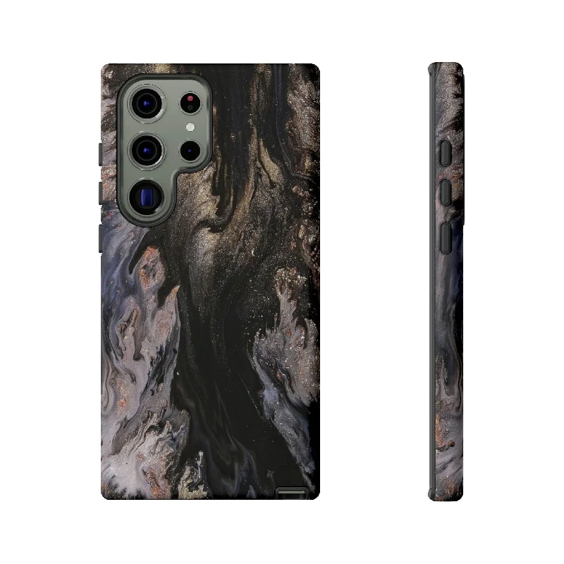 Dark Glitter Ink Art Android Case - Protective Phone Case