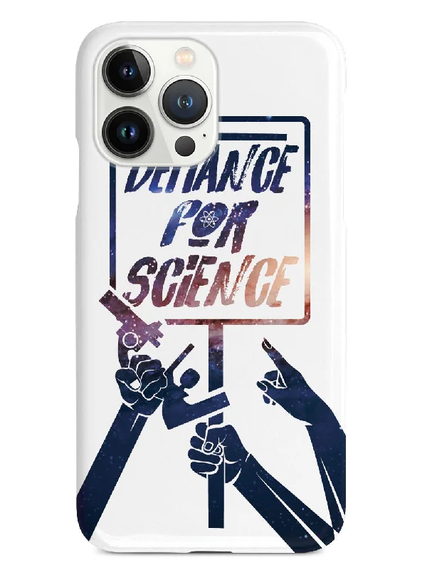 Defiance For Science - Space Background - White Case