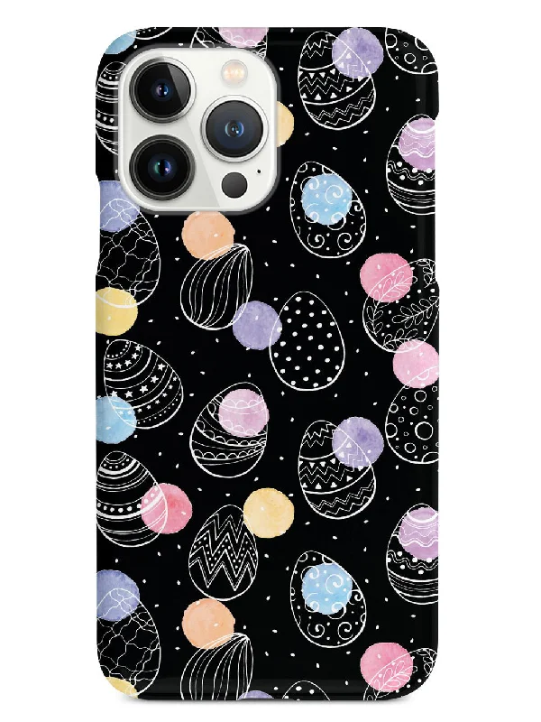 Easter Egg Pattern - Black Case