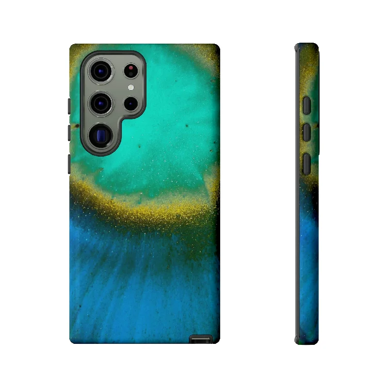 Green Yelly Ink Art Android Case - Protective Phone Case