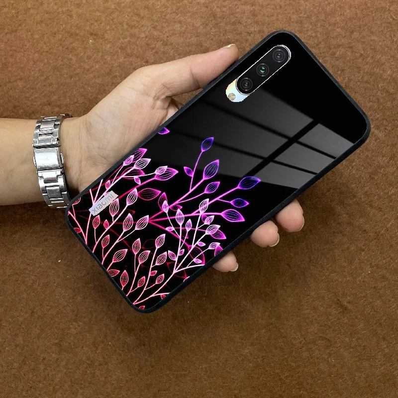 Multicolor Flower Print Glass Case Cover For Redmi/Xiaomi