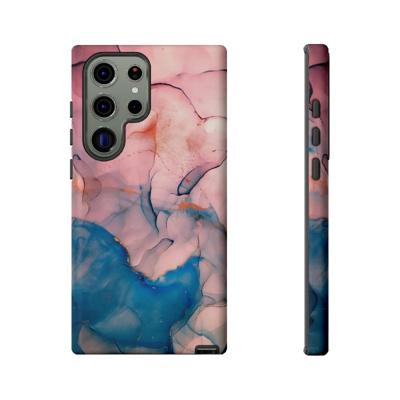 Pink Alcohol ink Marble Android Case - Protective Phone Case