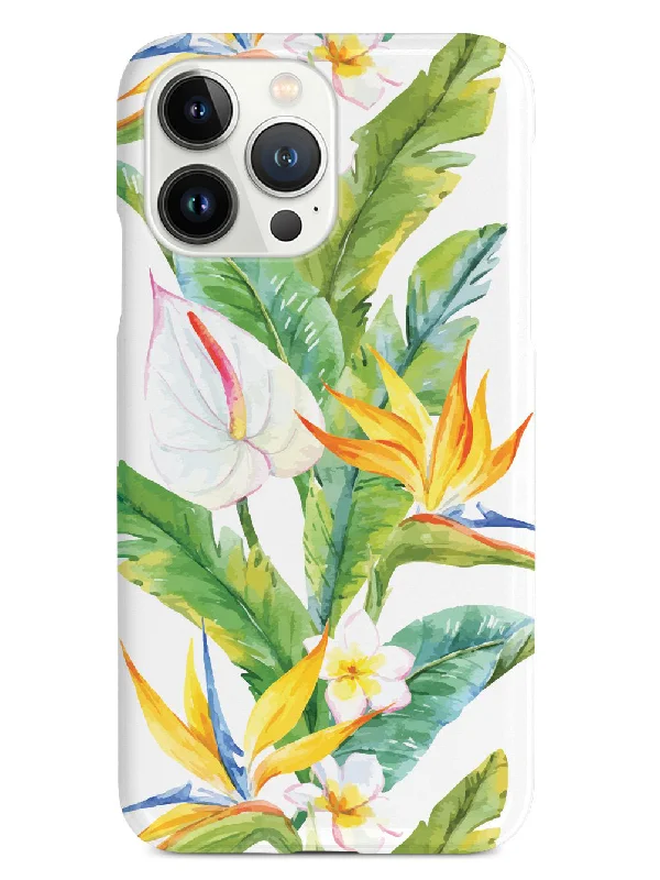 Tropical Watercolor - White Case